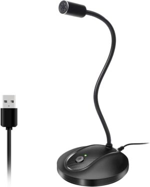 USB Microphone, 360 Degree Adjustab...