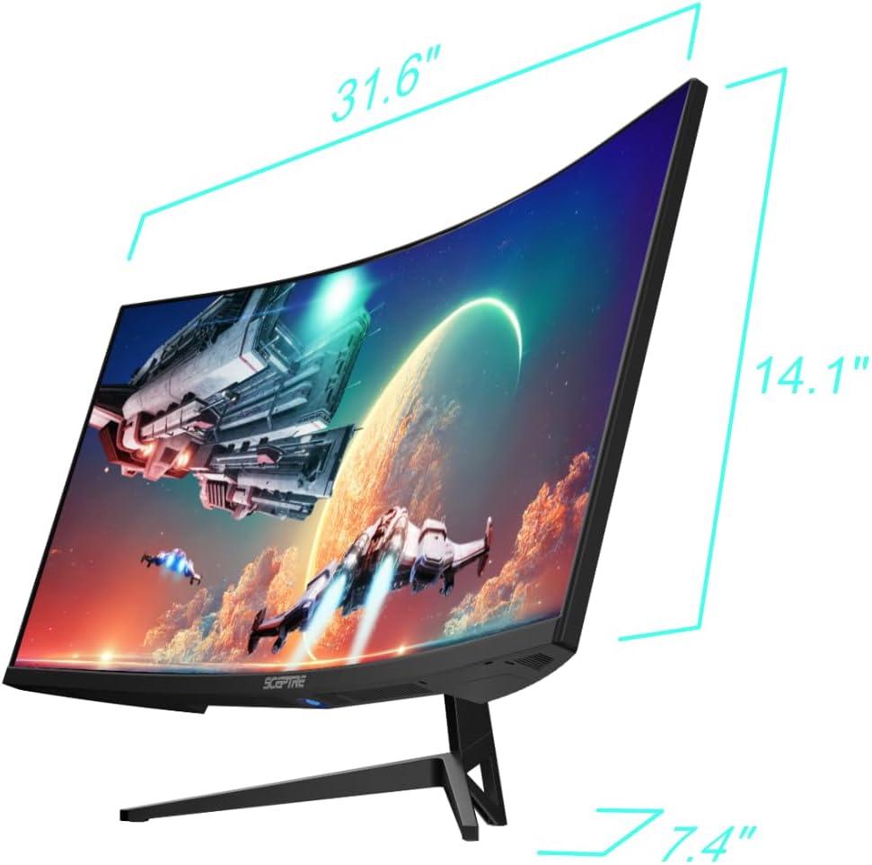 34-Inch Curved Ultrawide WQHD Gaming Monitor 3440 x 1440 R1500 up to 180Hz DisplayPort x2 99% sRGB 1ms, Machine Black 2025 (C345B Series) - Image 2