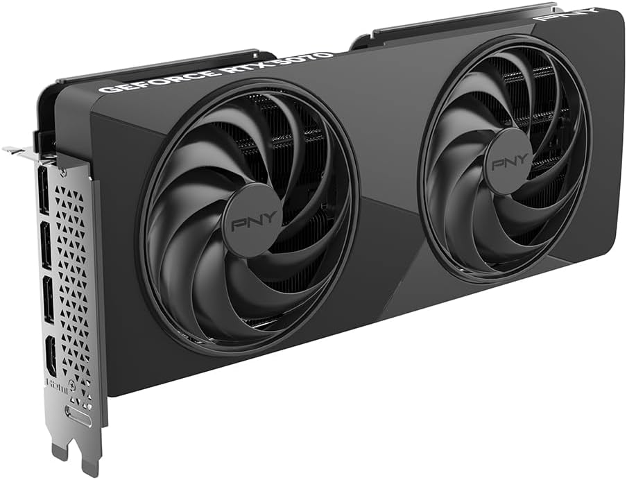 PNY NVIDIA GeForce RTX™ 5070 Slim Dual-Fan, Dual-Slot OC Graphics Card (12GB GDDR7, SFF-Ready, 192-bit, Boost Speed: 2587 MHz, PCIe® 5.0, HDMI®/DP 2.1, NVIDIA Blackwell Architecture, DLSS 4.5) - Image 8
