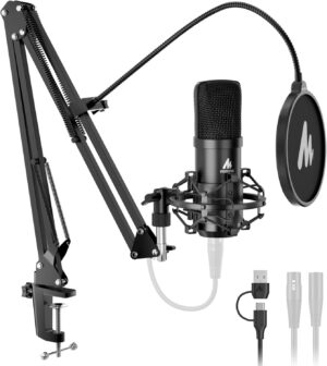 MAONO XLR/USB Condenser Microphone:...