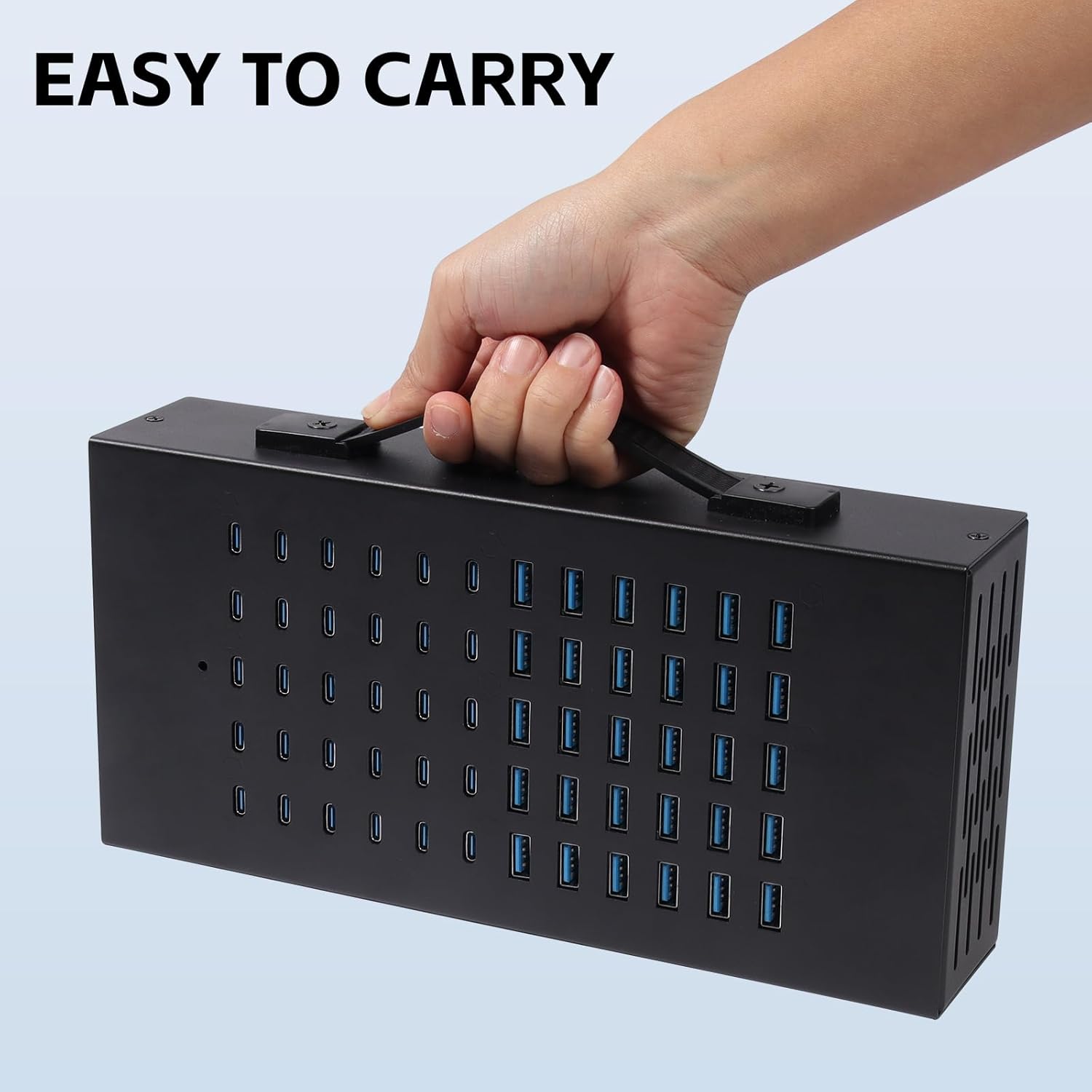 400W USB Charging Station, 60 Port USB C Charging Station for Multiple Device, Multi USB Desktop Charger Station with Smart IC Protection, Suitable for Home, Office, Hotels, Schools - Image 7