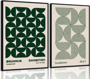 2Pcs Bauhaus Mid Century Modern Wal...