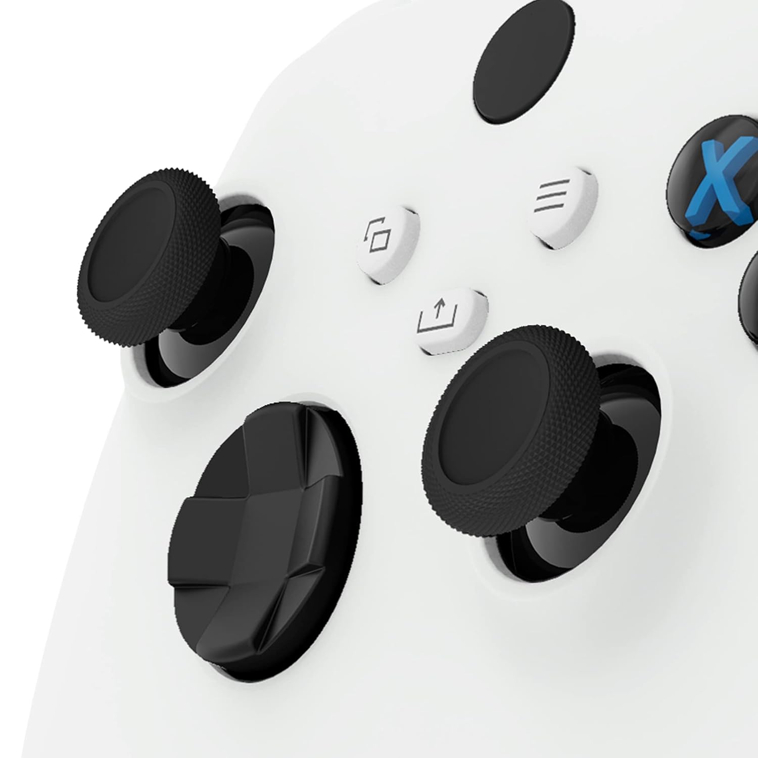 eXtremeRate Replacement Thumbsticks for Xbox Series X & S, Joysticks Repair Kit for Xbox Wireless Controller, Custom Analog Stick Buttons for Xbox One S/X/Elite Controller - Black - Image 3