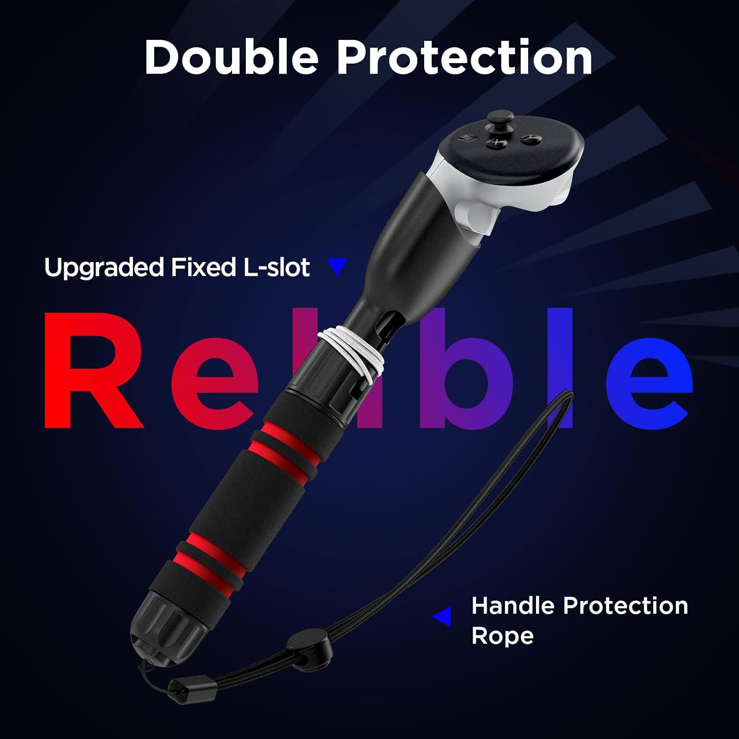 YOGES Gorilla Tag Long Arms Compatible with Meta Quest 3S/ Quest 3/ Oculus Quest 2/ Quest Pro/Rift S Controller, Beat Saber Handle Attachments VR Sticks Dual Extensions Grips for Playing VR Games - Image 9