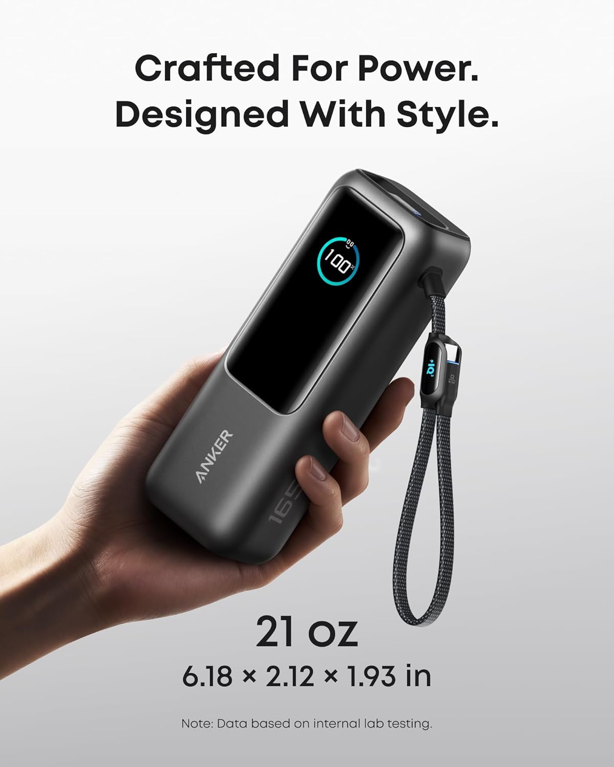 Anker Laptop Power Bank,25,000mAh Portable Charger with 165W Total Output,3 USB-C Ports (100W Max Each),Built-in Retractable Cables,Flight-Ready,for iPhone 17/16 Series,MacBook,Samsung,and More - Image 7