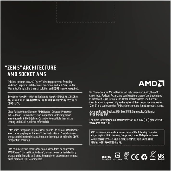 AMD Ryzen™ 9 9900X 12-Core, 24-Thread Unlocked Desktop Processor - Image 4