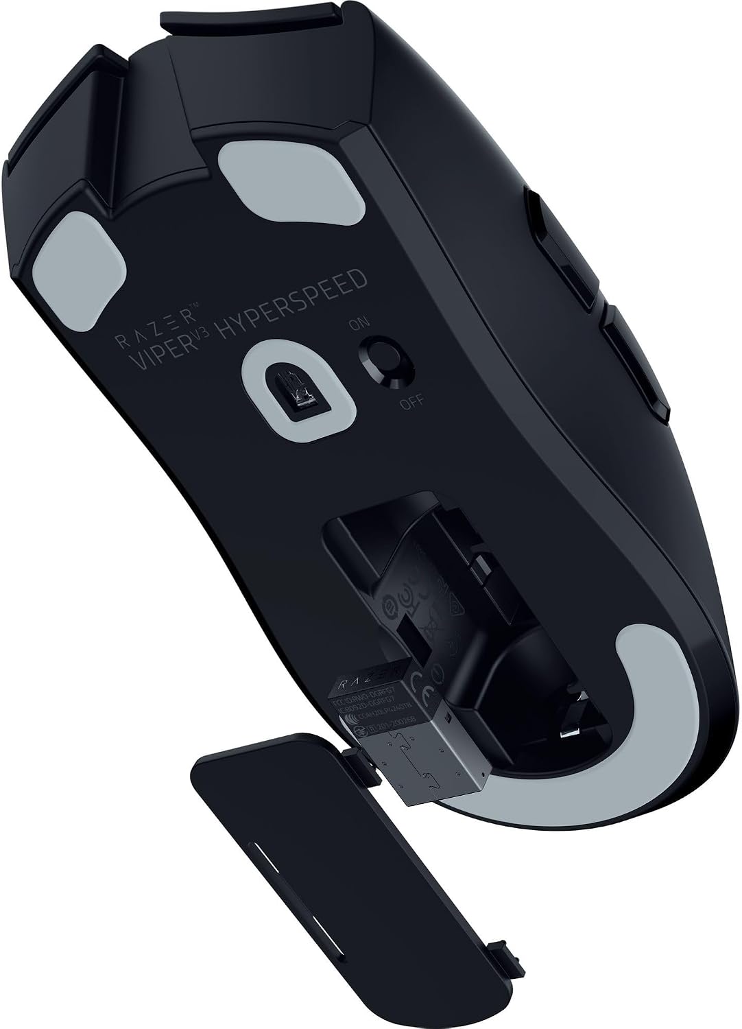 Razer Viper V3 HyperSpeed Gaming Mouse - Optical - Wireless - Radio Frequency - 2.40 GHz - USB - 30000 dpi - 6 Programmable Button(s) - Right-Handed - 1 x AA Battery Supported - Image 8