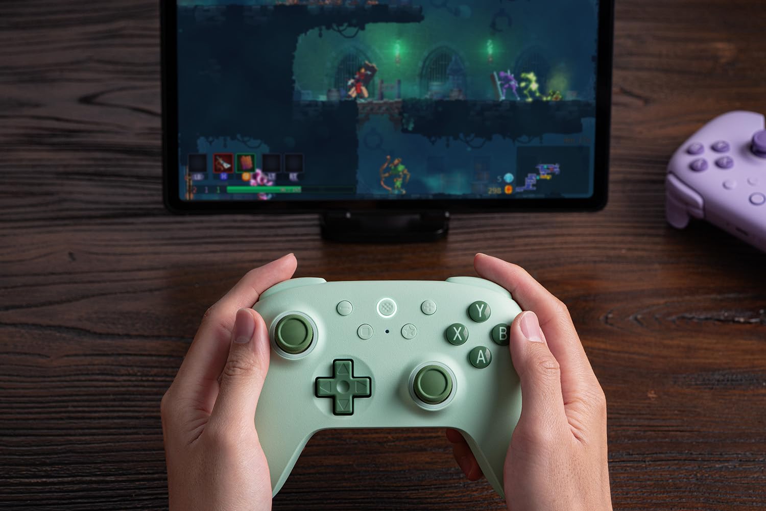 8BitDo Ultimate 2C Wireless Controller for Windows PC and Android, with 1000 Hz Polling Rate, Hall Effect Joysticks and Triggers, and Remappable L4/R4 Bumpers (Green) - Image 7