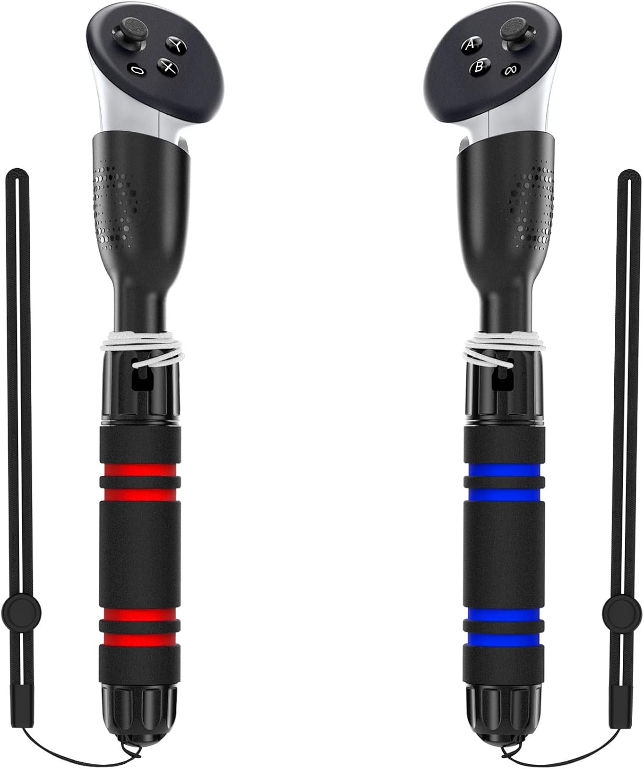 YOGES Gorilla Tag Long Arms Compatible with Meta Quest 3S/ Quest 3/ Oculus Quest 2/ Quest Pro/Rift S Controller, Beat Saber Handle Attachments VR Sticks Dual Extensions Grips for Playing VR Games