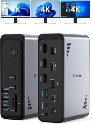 TobenONE 18 in 1 Laptop Docking Sta...