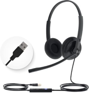 Yealink UH34 USB Headset with Mic,S...