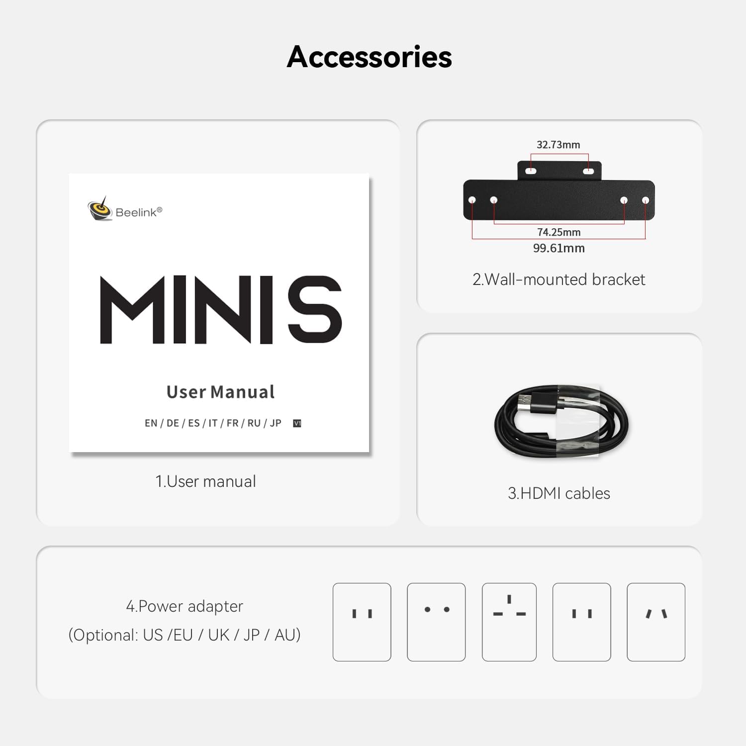 Beelink Mini PC, MINI S13 Intel Twin Lake N150(up to 3.6GHz) 4C/4T, Mini Computer 12GB LPDDR5 RAM 500GB SSD, Desktop PC Dual Display HDMI*2 4K 60Hz/2.5Gbps/WiFi6/BT5.2/WOL/PXE/Office/W11 Home - Image 9