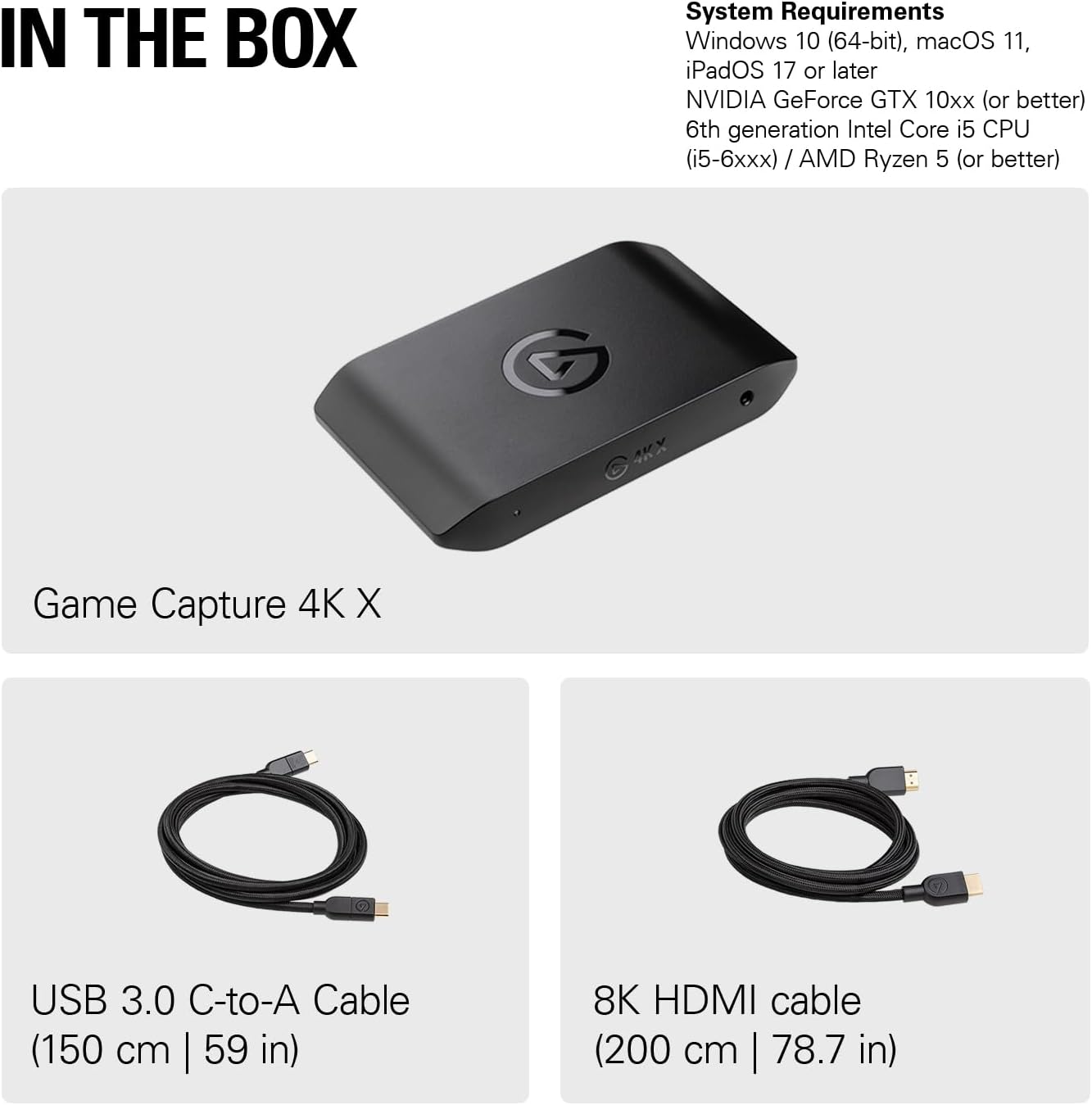 Elgato 4K X – Capture Up to 4K144 with Ultra-Low Latency on PS5|Pro, Xbox Series X|S, Nintendo Switch 2, OBS and More, HDMI 2.1, VRR, HDR10, USB 3.2 Gen 2, for Streaming & Recording, PC|Mac|iPad - Image 13