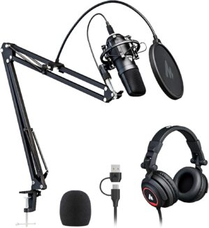 MAONO Microphone with Studio Headph...