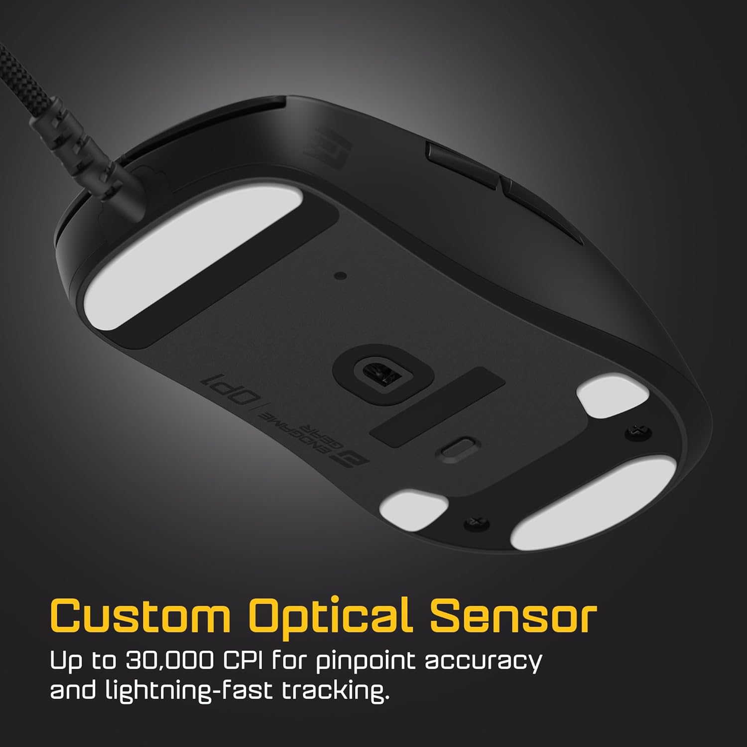 ENDGAME GEAR OP1 8k v2 Black – Esports Gaming Mouse with Cable, 30K DPI Optical Sensor, 8000Hz Polling, Hot-Swappable Switches & Claw-Grip Design - Image 4
