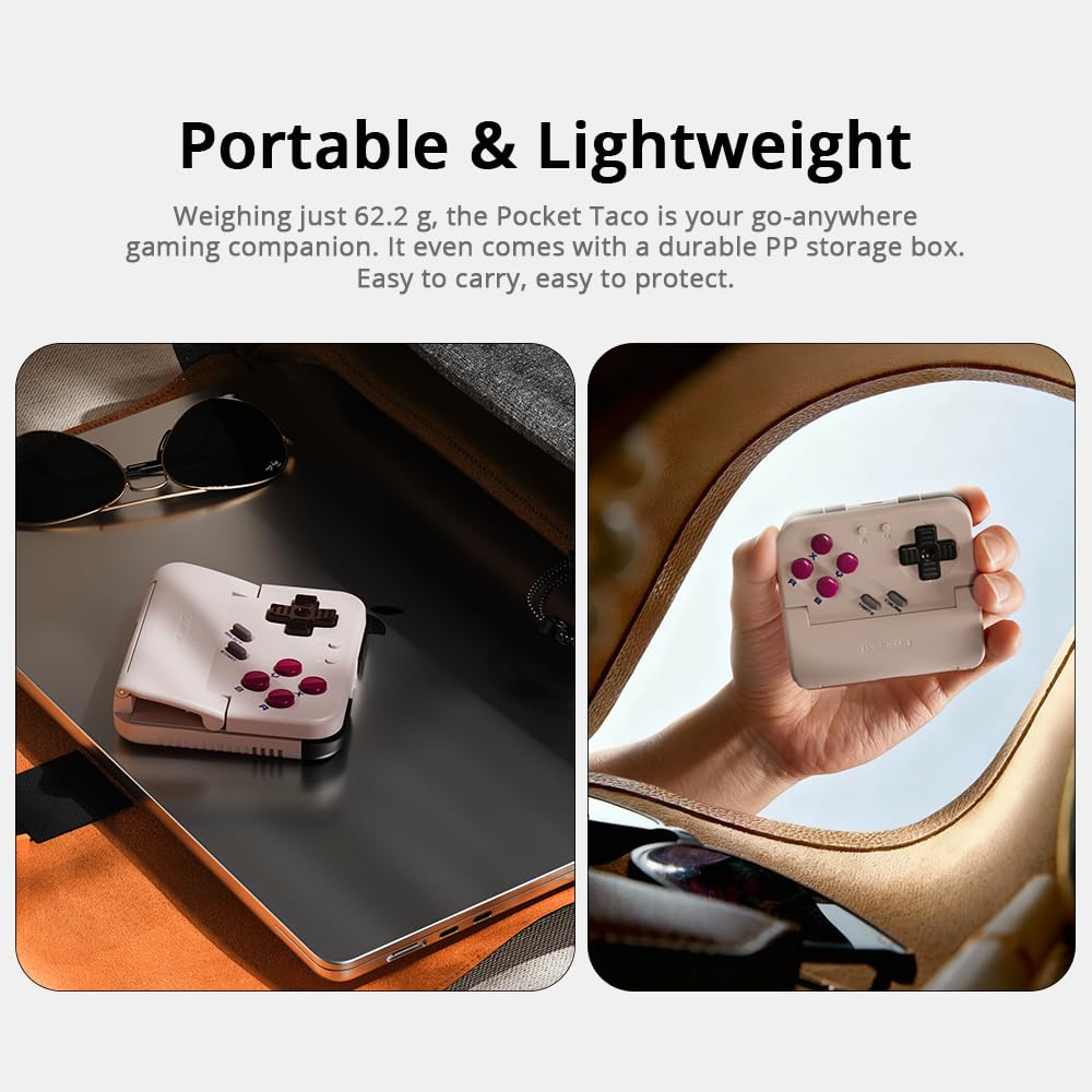 GameSir Pocket Taco Vertical Bluetooth Mobile Controller for Android,Handheld Mobile Gaming Controller, 600mAh Battery, Lightweight with Pass-Through Charging, Retro Arcade Gamepad - Image 4