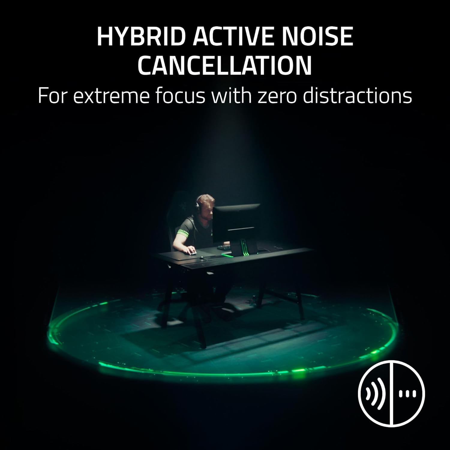 Razer BlackShark V3 Pro Wireless ANC Gaming Headset for Xbox: Full Band Mic - 50mm Drivers - 2.4 GHz, Bluetooth, USB, 3.5mm - Works with PC, Mac, PS5, Nintendo Switch - Long Battery Life - Black - Image 5