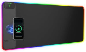 2-in-1 RGB Gaming Mouse Pad with Wi...