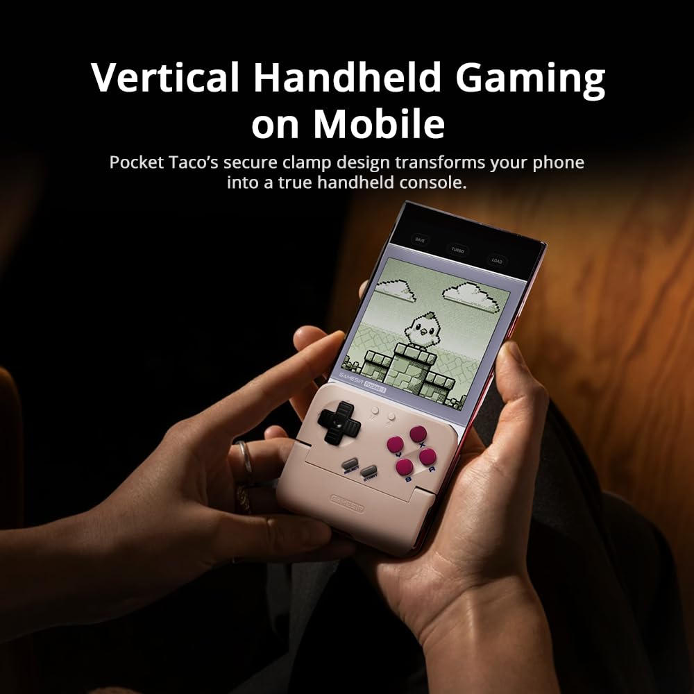 GameSir Pocket Taco Vertical Bluetooth Mobile Controller for Android,Handheld Mobile Gaming Controller, 600mAh Battery, Lightweight with Pass-Through Charging, Retro Arcade Gamepad - Image 2