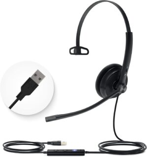 Yealink UH34 USB Headset with Mic, ...