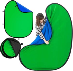 Blue Green Screen Backdrop Double S...