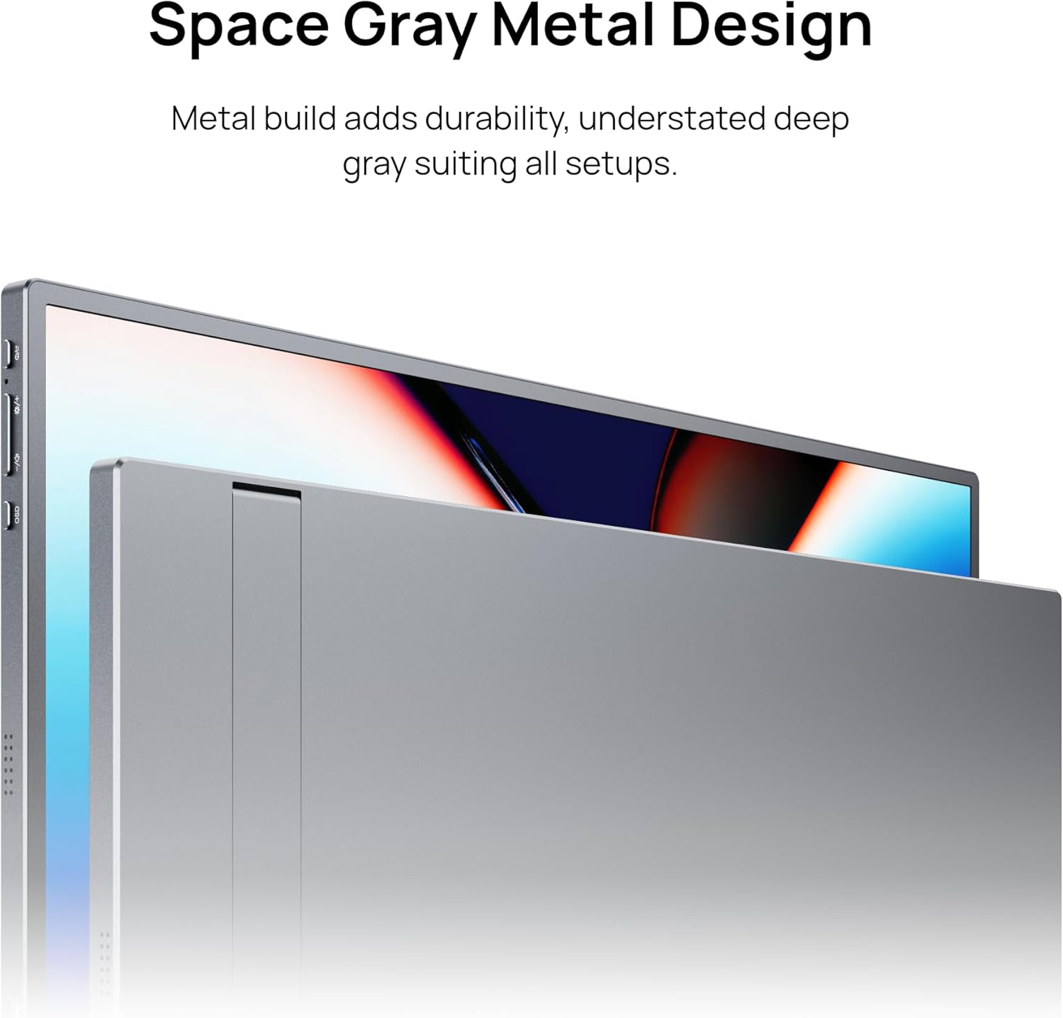 ARZOPA 17.3" Portable Monitor Gray, 1080P FHD 103% sRGB IPS Gaming Monitor Laptop Monitor with Built-in Kickstand HDMI USB C External Screen for PC Mac Phone Xbox PS5 - Z1C Plus - Image 9