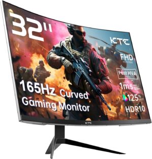 KTC 32 Inch FHD 1080p Curved Gaming...