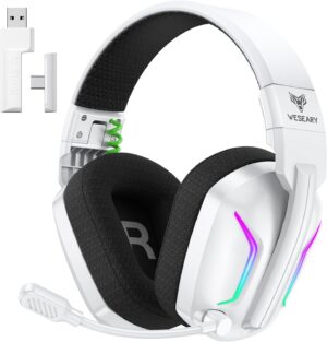 WESEARY Wireless Gaming Headset wit...