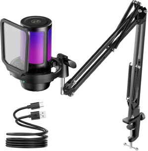 InnoGear Gaming USB Microphone, Noi...