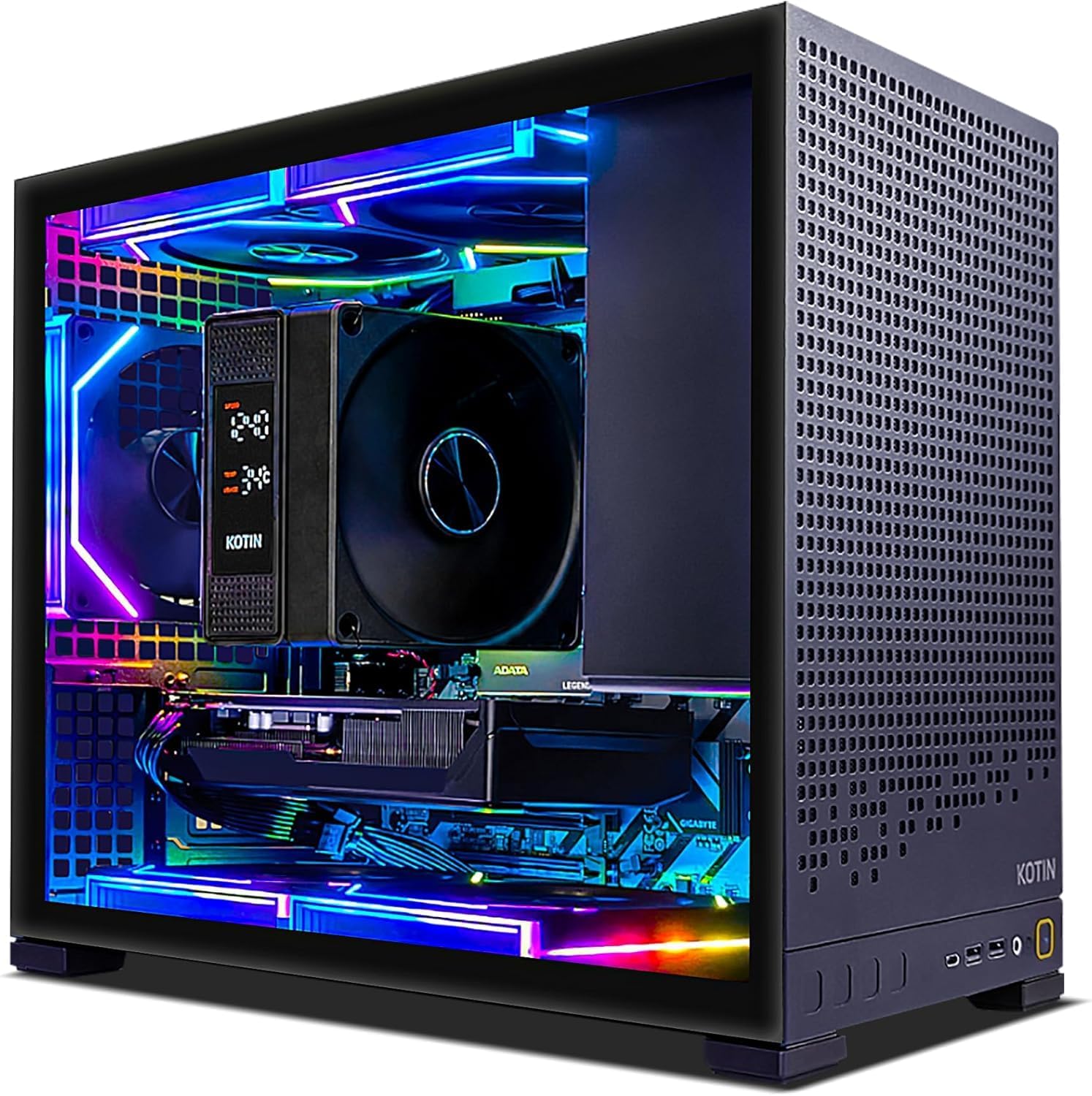 KOTIN Prebuilt Gaming PC Desktop, AMD Ryzen 5 9600X up to 5.4GHz, GeForce RTX 5060 8GB, 16GB DDR5-6000, 1TB PCIe 4.0 NVMe SSD, 650W 80+ Gold PSU, WiFi 7, Win 11 Home, 1080p/1440p Gaming Tower