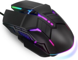 MELOGAGA Wired Gaming Mouse –...