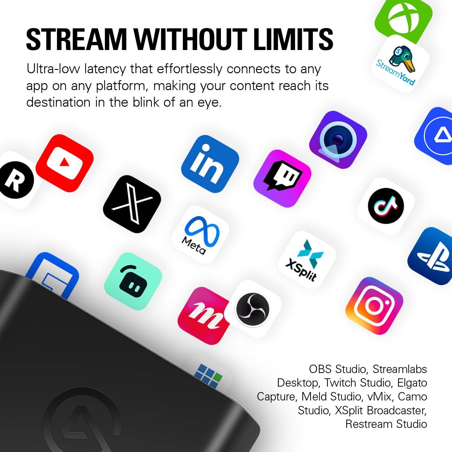 Elgato 4K X – Capture Up to 4K144 with Ultra-Low Latency on PS5|Pro, Xbox Series X|S, Nintendo Switch 2, OBS and More, HDMI 2.1, VRR, HDR10, USB 3.2 Gen 2, for Streaming & Recording, PC|Mac|iPad - Image 11