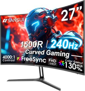 SANSUI 27 Inch Curved 240Hz Gaming ...