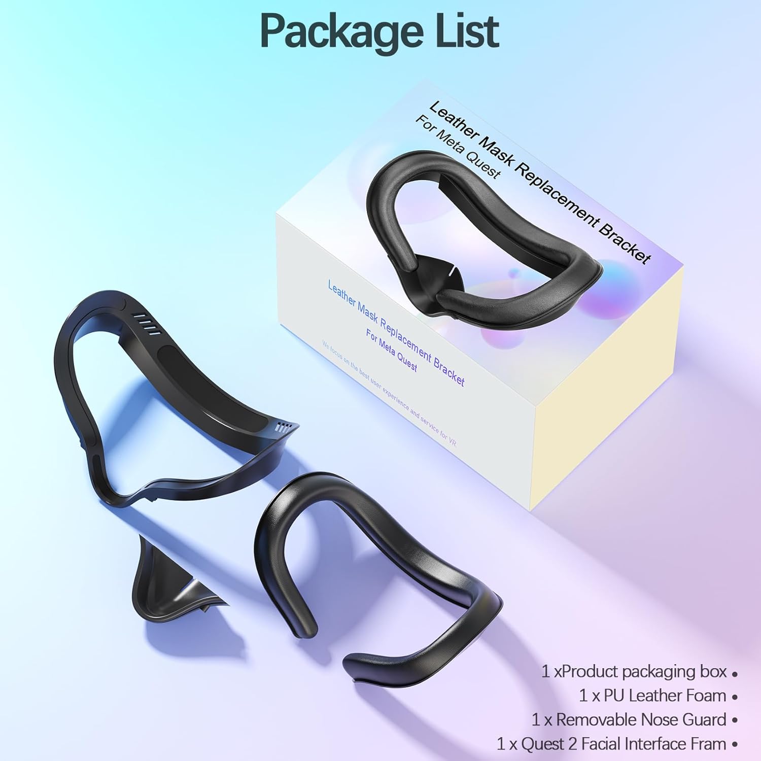 Face Cushion Pad for Meta Quest 2 VR Facial Interface Replacement PU Leather Foam for Oculus Quest 2 Vr Cover - Image 7