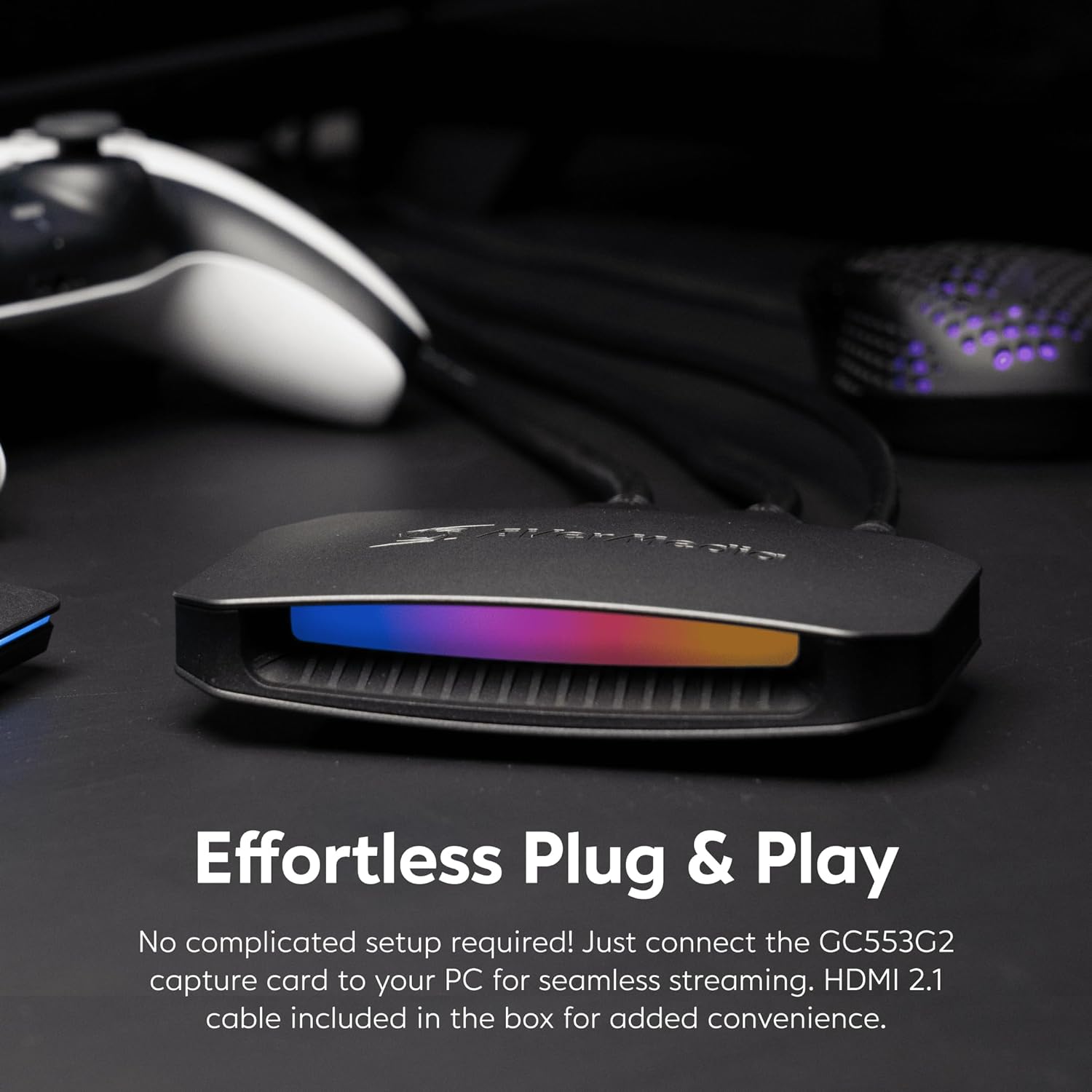 AVerMedia 4K60 Capture Card with HDMI 2.1, Low Latency, 4K144/4K120 Passthrough, Game Capture Device for PS5, PS5 Pro, Xbox, Switch, Streaming on Twitch, OBS on Mac & PC, GC553G2 Live Gamer Ultra 2.1 - Image 6