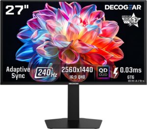 Deco Gear 27 QHD OLED Gaming Monito...
