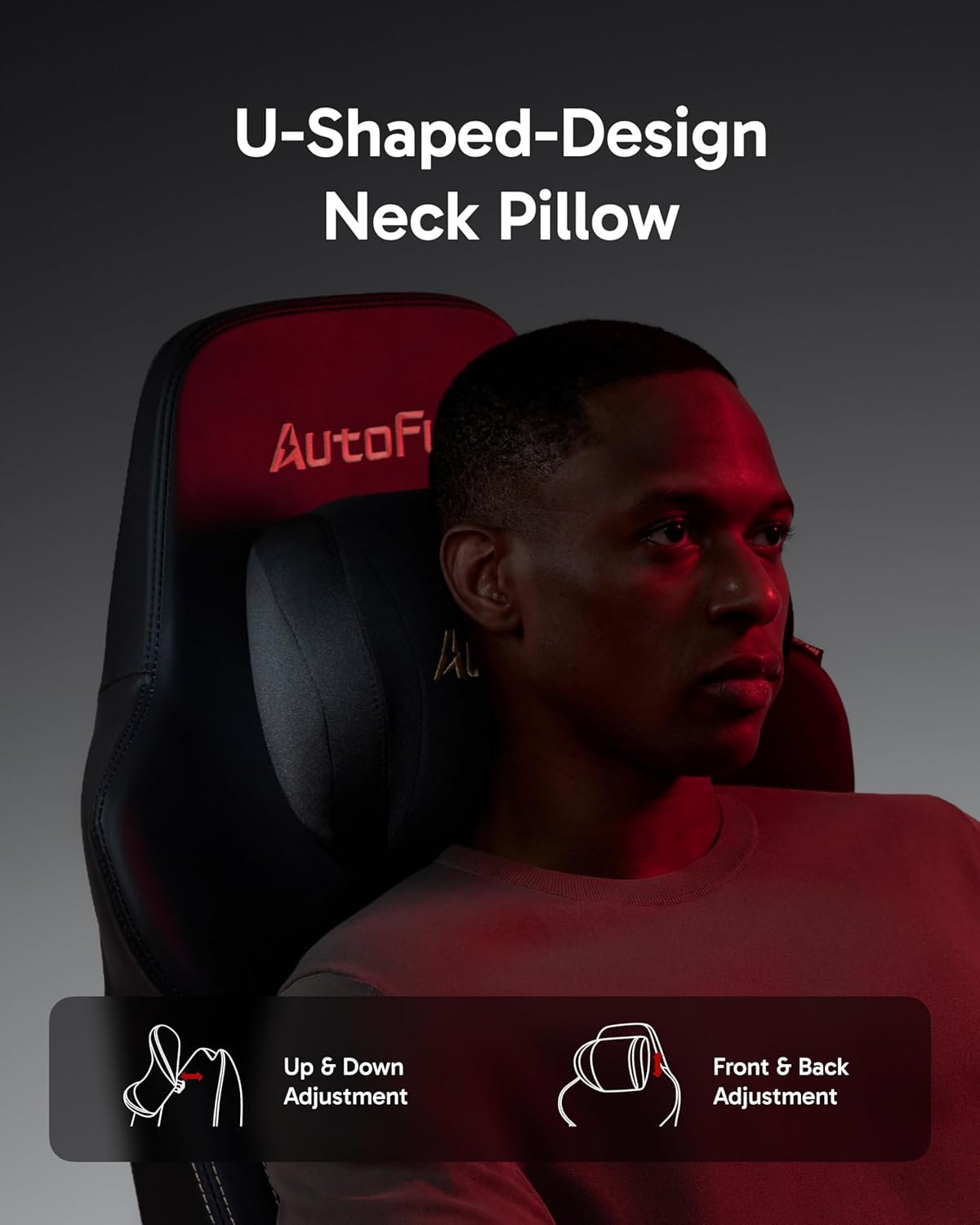 AutoFull M6 Ergonomic Gaming Chair – with 3rd-Gen Dynamic Lumbar Support, Lumbar & Leg Massage, Ventilated & Heated Seat, 360° Mechanical Armrests, Retractable Footrest (Black) - Image 7