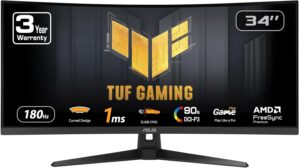 ASUS TUF Gaming 34” Ultra-Wide Cu...