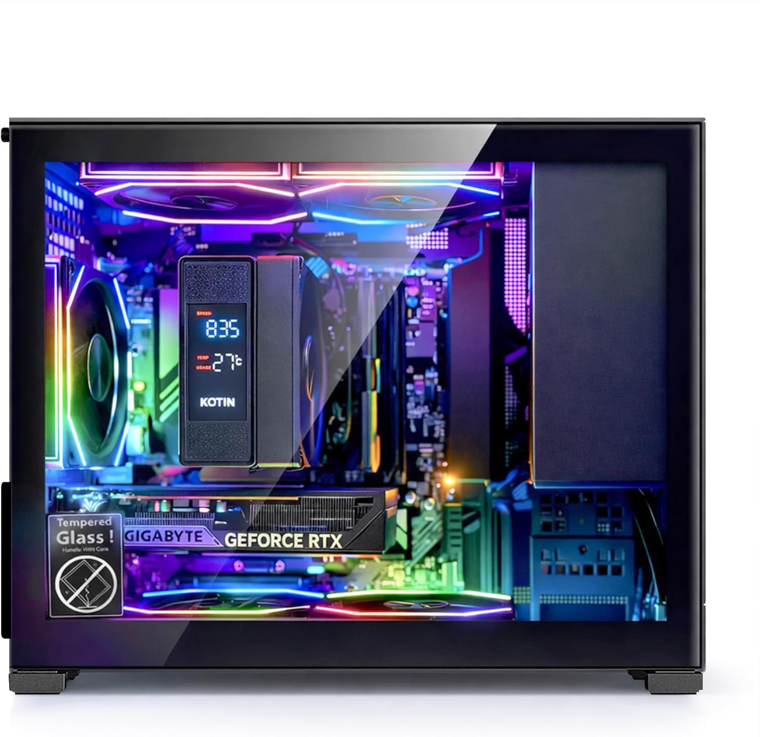 KOTIN Prebuilt Gaming PC Desktop, AMD Ryzen 5 9600X up to 5.4GHz, GeForce RTX 5060 8GB, 16GB DDR5-6000, 1TB PCIe 4.0 NVMe SSD, 650W 80+ Gold PSU, WiFi 7, Win 11 Home, 1080p/1440p Gaming Tower - Image 2
