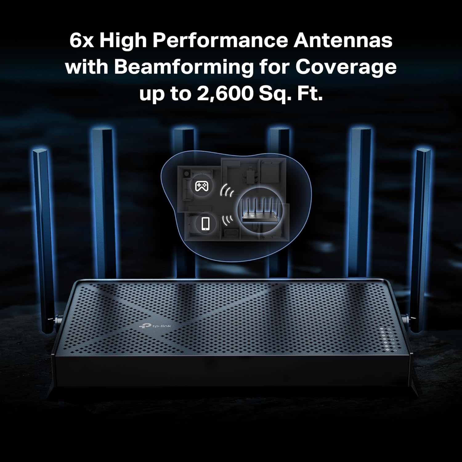 TP-Link Tri-Band BE9700 WiFi 7 Router (Archer BE600) – 10G Port, 2.5G Port, 3× 2.5G LAN, 320MHz Channel, Covers up to 2,600 sq. ft., 120 Devices, VPN, HomeShield Security - Image 6