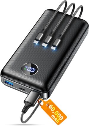Portable Charger Power Bank, 60000m...