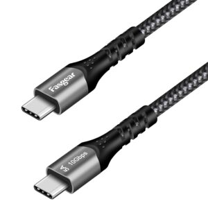 Fasgear USB C to USB C Cable 1.6ft,...
