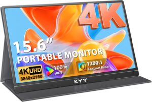 KYY 4K Portable Monitor 15.6″...