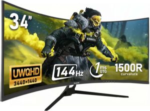 Gawfolk 34 Inch Ultrawide Curved 14...