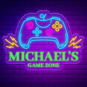 Custom Game Room Neon Sign with Nam...