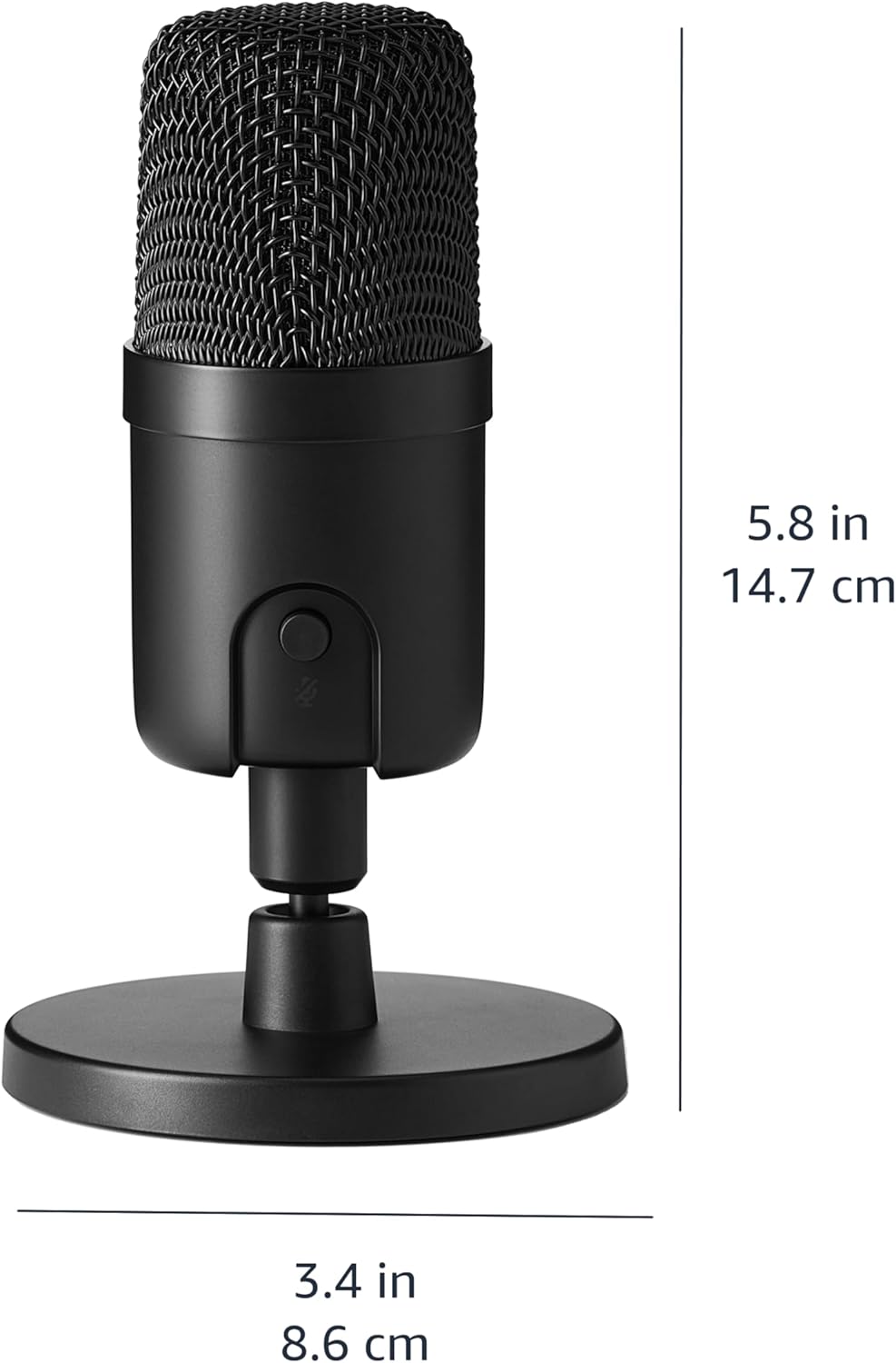 Amazon Basics Condenser Microphone for PC, Cardioid Pickup, USB Mic for Streaming, Recording, and Podcasting, 360° Adjustable Stand, Plug and Play, 5.8" x 3.4", Black - Image 4