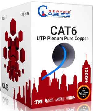 NewYork Cables CAT6 Plenum Cable 10...