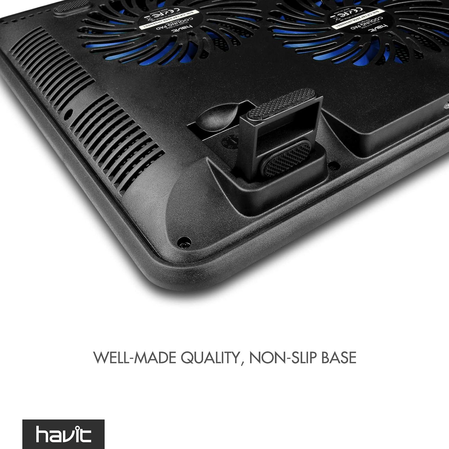 Havit HV-F2056 15.6-17 Inch Laptop Cooler Cooling Pad - Slim Portable USB Powered (3 Fans) (Blue) - Image 8