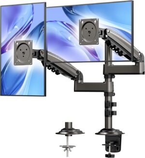 HUANUO 17-32 Inch Dual Monitor Stan...