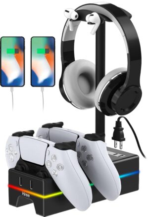 PS5 Controller Charger with USB Cha...
